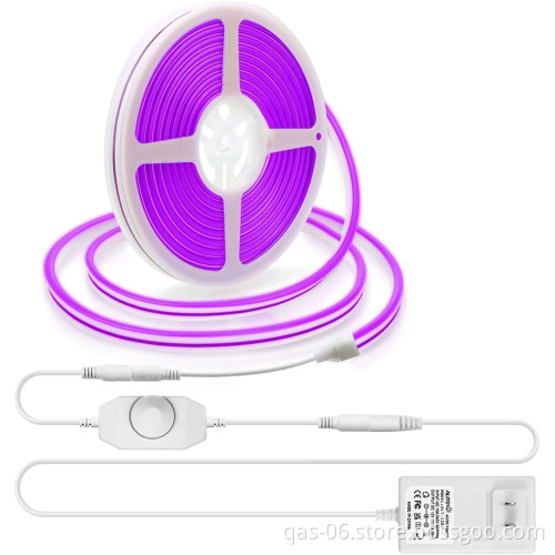 RGB Smart COB LED Strip Light - 840 LEDs, 12mm, 16W - Flexible COB RGB LED Strip Lights for Decoration